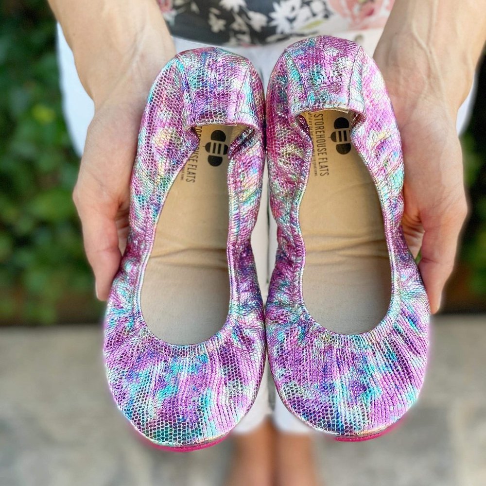 Storehouse Flats Tutti Frutti Dreams Multi-color Leather Flats Foldable Flats